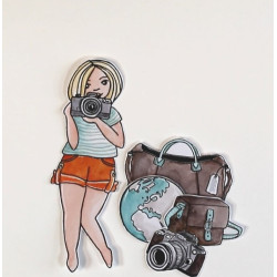L'Encre et l'Image Leonie's Ready to Travel Clear Stamp