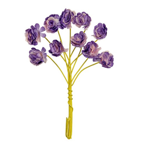 Fiori di Carta VIOLET con Stelo 10pz