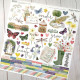 Simple Stories Simple Vintage Meadow Flowers CARDSTOCK STICKERS 30x30cm