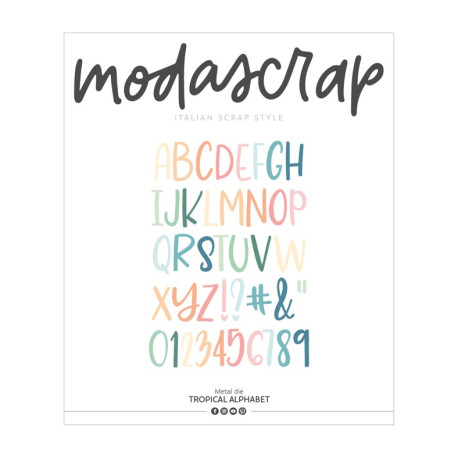 MODASCRAP FUSTELLA - TROPICAL ALPHABET MSF 1-271