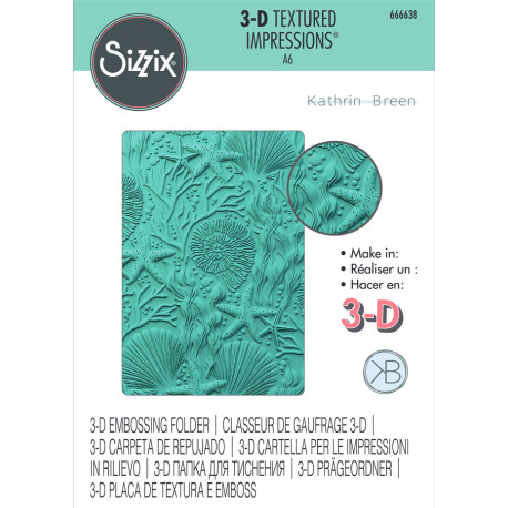 3-D Textured Impressions Embossing Folder - Under the Sea 666638