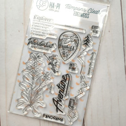 HA-PI Little Fox EDELWEISS Wanderlust Clear Stamp