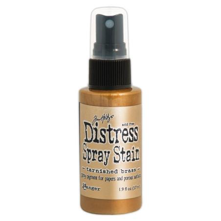 Tim Holtz Distress Spray Stain Tarnished Brass