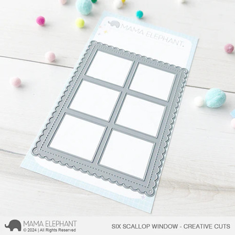 Mama Elephant SIX SCALLOP WINDOW CREATIVE CUTS