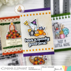 Mama Elephant DELIVER FALL FUN Clear Stamp