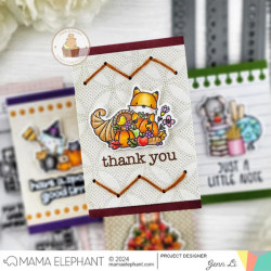 Mama Elephant DELIVER FALL FUN Clear Stamp