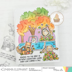 Mama Elephant DELIVER FALL FUN Clear Stamp