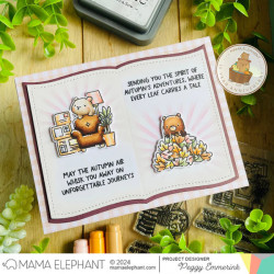 Mama Elephant DELIVER FALL FUN Clear Stamp