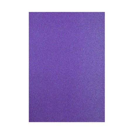 5 fogli A4 Carta Glitterata VIOLA 250gsm