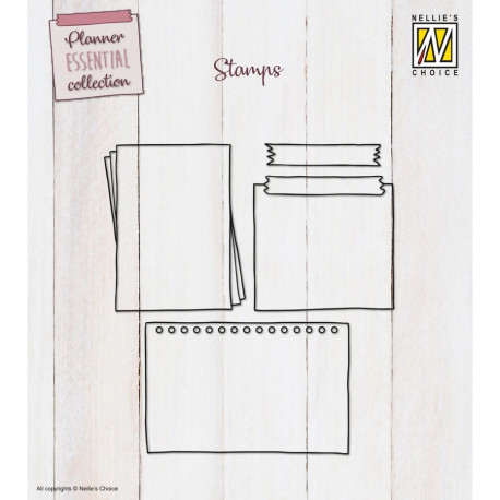 Nellie's Choice Clear Stamp Planner Essential Checklists