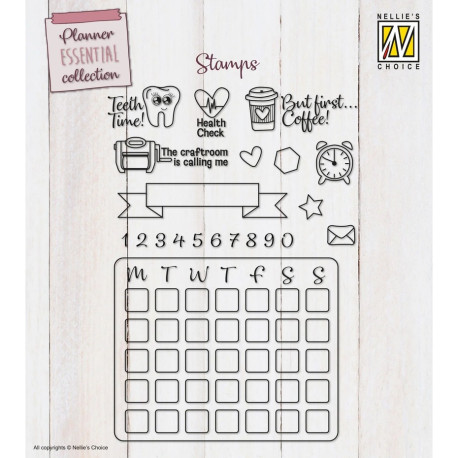 Nellie's Choice Clear Stamp Planner Essential Plan It