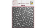Nellie's Choice 3D Embossing Folder Planner Essential Triangles