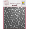 Nellie's Choice 3D Embossing Folder Planner Essential Triangles