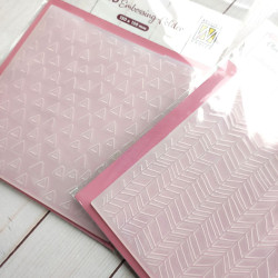 Nellie's Choice 3D Embossing Folder Planner Essential Triangles