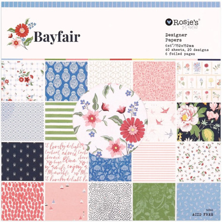 Spellbinders Bayfair Paper Pad 15x15cm