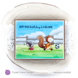 Purple Onion Designs Stacey Yacula - Bandit (squirrel soccer)
