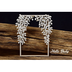 Chipboard Elements Hello Baby Layered Frame Rectangle Big
