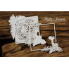 Chipboard Elements Fluffy Friends Square Giraffe Frame