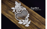 Chipboard Elements Together Shaker Box Heart