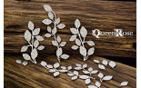 Chipboard Elements Queen Rose - Rose Leaves Twigs