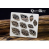Chipboard Elements Queen Rose Openwork Leaves Set