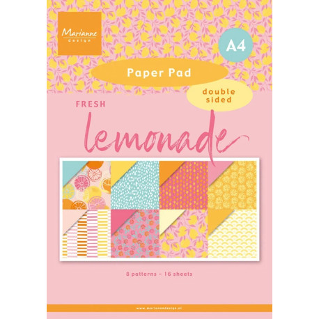 Marianne Design Fresh Lemonade Paper Pad A4