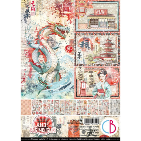 Ciao Bella LAND OF THE RISING SUN Creative Pad A4