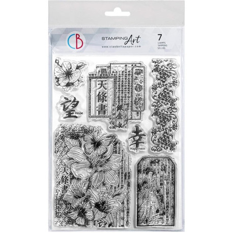 Ciao Bella LAND OF THE RISING SUN CLEAR STAMP SET