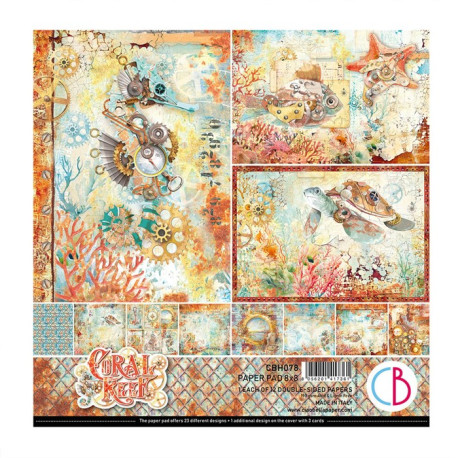 Ciao Bella CORAL REEF Paper Pad 20x20cm