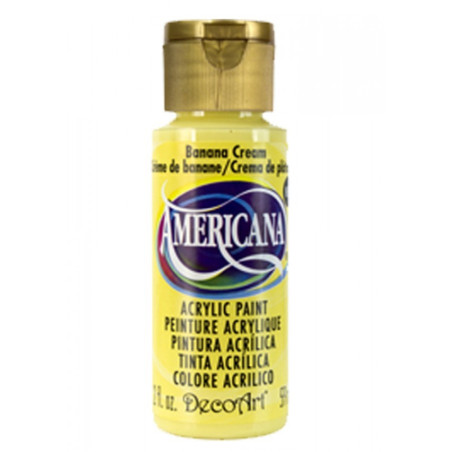 Colore acrilico DecoArt Americana giallo Banana Cream