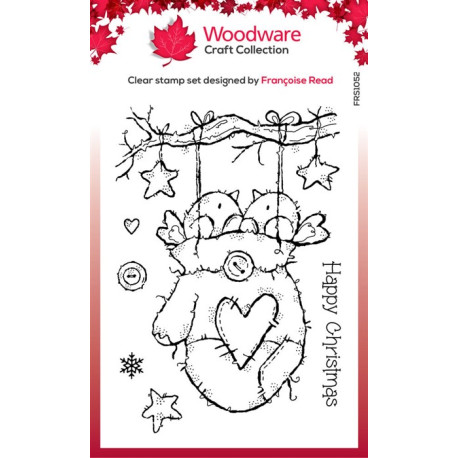 Woodware Craft Collection Cozy Robins Clear Stamps