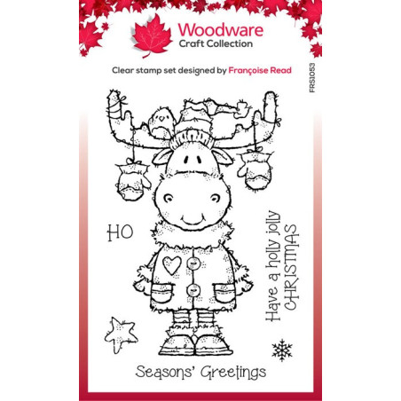 Woodware Craft Collection Maurice Moose Clear Stamps
