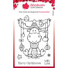 Woodware Craft Collection Moose Christmas Clear Stamps