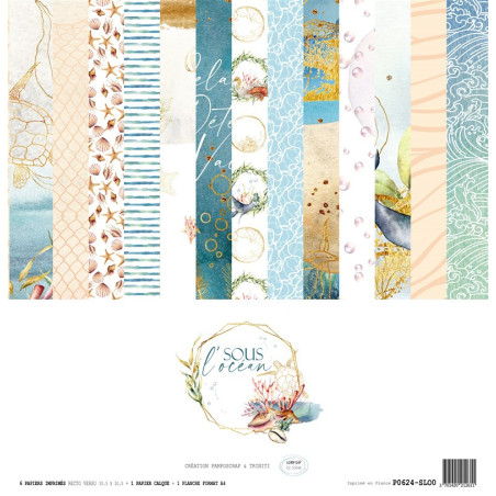 Comptoir Du Scrap Sous l'Océan Paper Pad 30x30cm