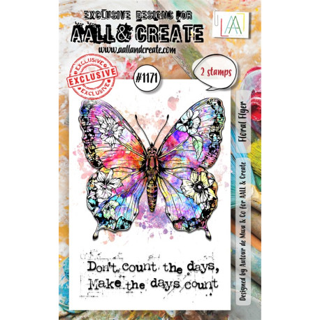 AALL & Create Stamp Set A7 1171 Floral Flyer