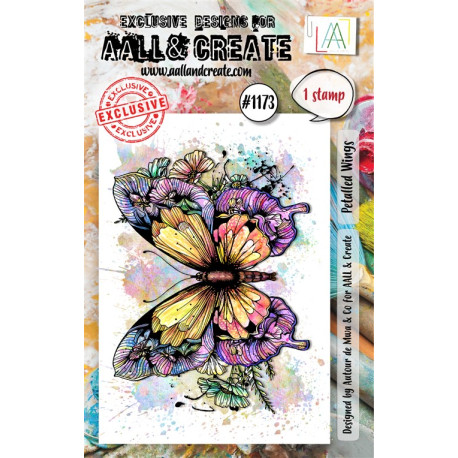 AALL & Create Stamp Set A7 1173 Petalled Wings