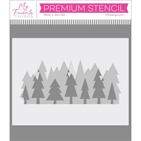 My Favorite Things Layered Treeline Stencil 2PEZZI