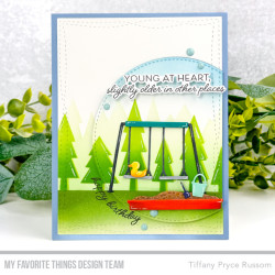 My Favorite Things Layered Treeline Stencil 2PEZZI