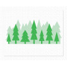 My Favorite Things Layered Treeline Stencil 2PEZZI