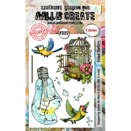 AALL & Create Stamp Set A6 1189 Gilded Shatters