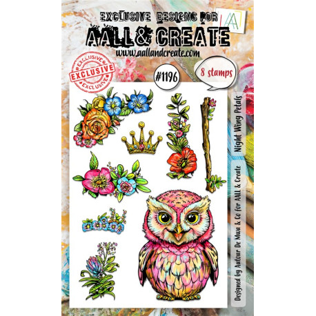 AALL & Create Stamp Set A6 1196 Night Wing Petals