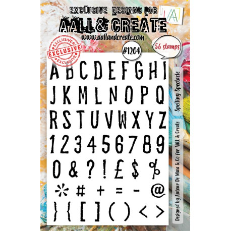 AALL & Create Stamp Set A5 1204 Spelling Spectacle