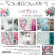 Craft o' Clock Soulflowers Paper COLLECTION and BASIC designs Set 20x20cm 24fg