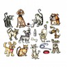 Framelits Die Set 45 pz - Mini Crazy Cats & Dogs 661594
