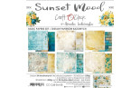 Craft o' Clock Sunset Mood Paper COLLECTION and BASIC designs Set 20x20cm 24fg