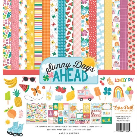 Echo Park Sunny Days Ahead Collection Kit 30x30cm