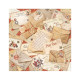 Stamperia Fabric Sheets GEAR UP FOR CHRISTMAS 30x30cm 4pezzi