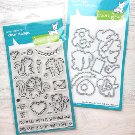 LAWN FAWN Scent With Love Clear Stamp