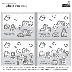 LAWN FAWN Village Heroes Clear Stamp