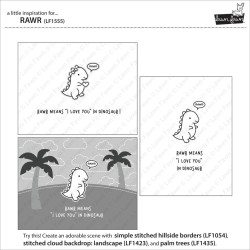 Lawn Fawn Rawr Stamp Set
